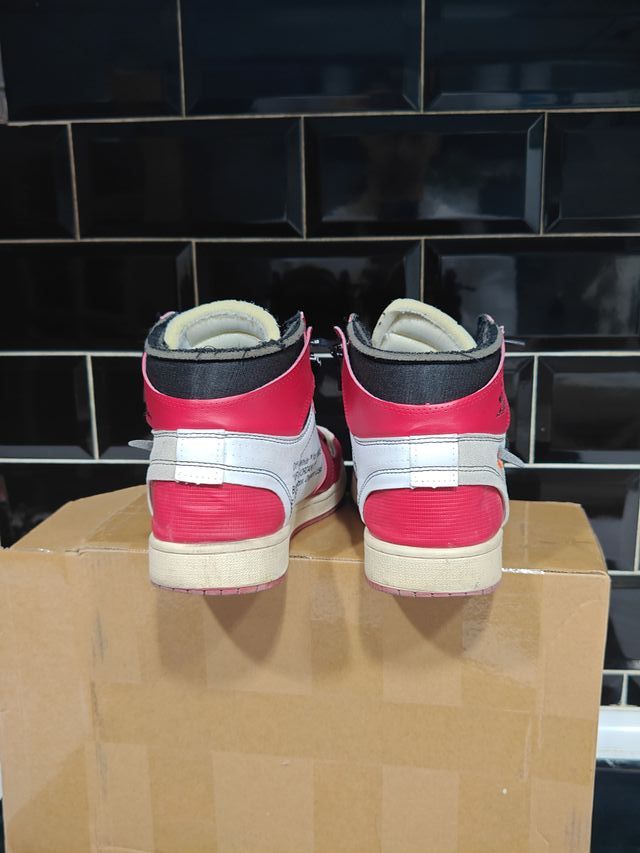 Jordan 1 Off White Beige Rojo