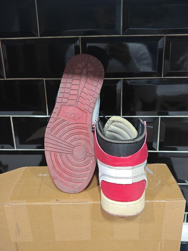 Jordan 1 Off White Beige Rojo