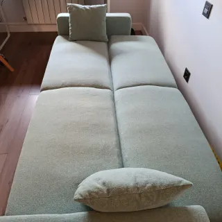 Sofá Cama Verde Tela