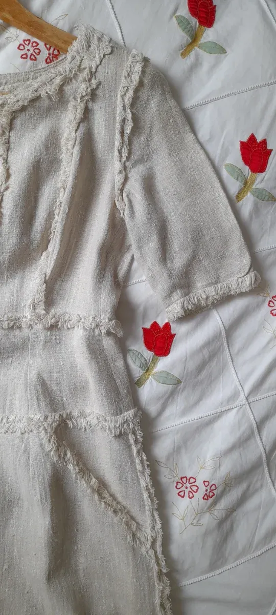 Vestido lino salvaje hecho a medida