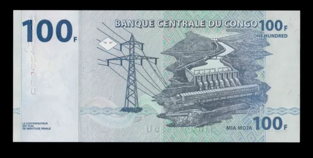 Congo República 10 Billetes  100 Francos SC Nuevos