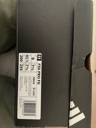 Botas Fútbol Adidas F50 Pro FG Talla 41 1/3