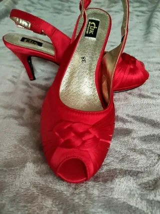 Zapatos de fiesta rojos talla 38