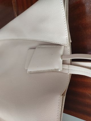 Bolso grande beige, 2 usos