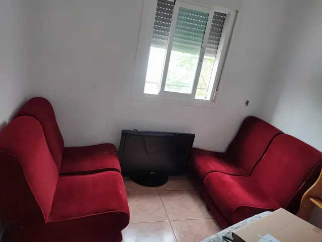 Pack 4 Sillones Rojos Tela