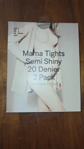 Collant premaman. Colore beige. 20 denari Taglia L