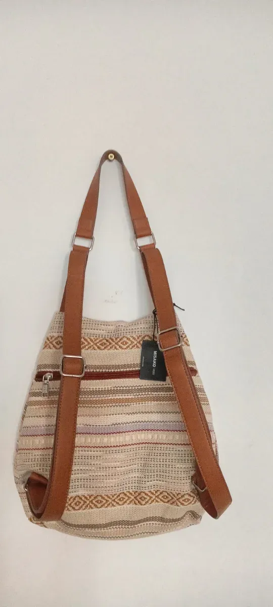 Mochila Misako Beige y Marrón
