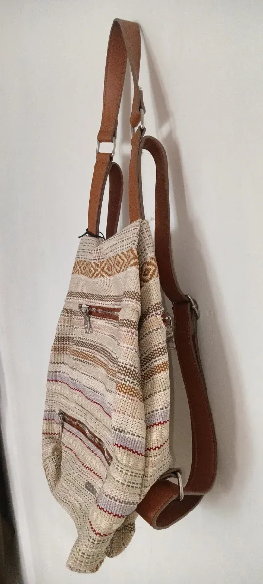 Mochila Misako Beige y Marrón