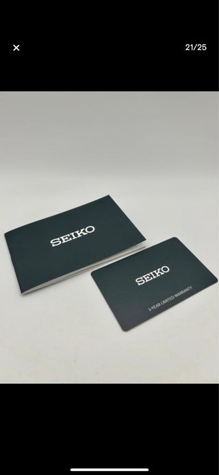 Reloj Seiko Chronograph 10 BAR Azul Plateado,nuevo