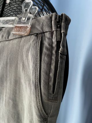 Falda vaquera gris elástica