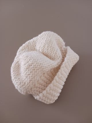 Berretto lana bianco