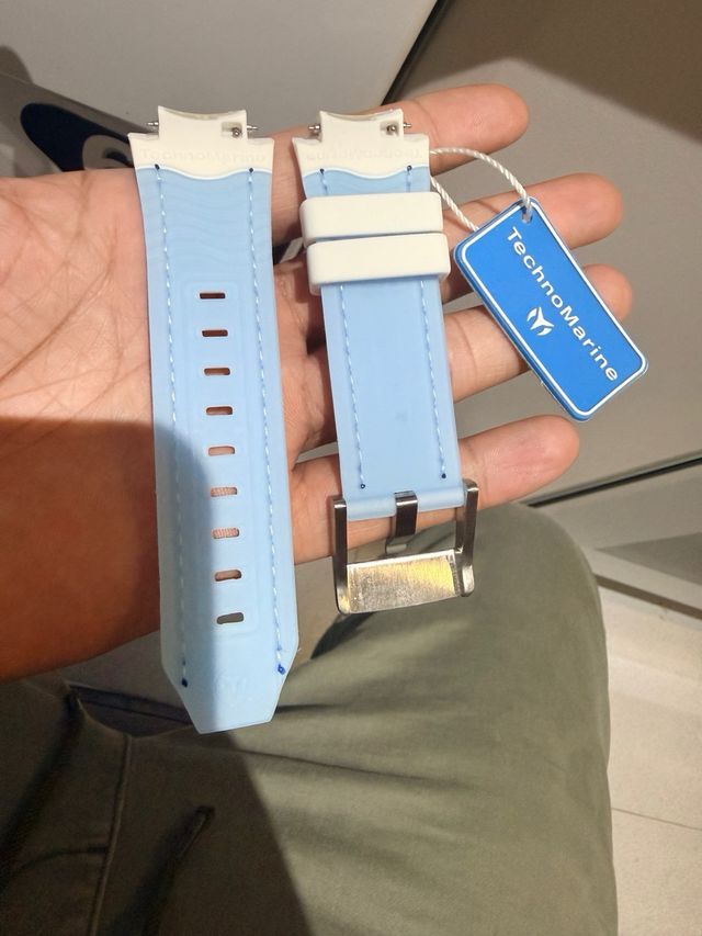 Correa Technomarine Blanca con Hebilla