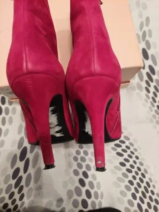 Botines ante rojos talla 36