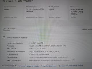 Ordenador portátil Lenovo i5 con disco SSD