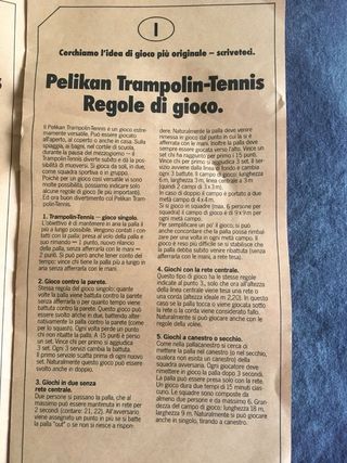 Gioco Trampolin Tennis 1982