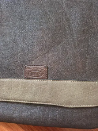 Borsa Brics tracolla pelle marrone beige