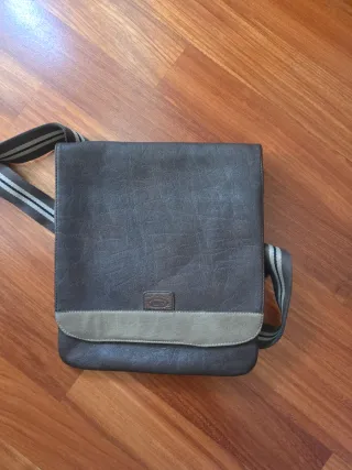 Borsa Brics tracolla pelle marrone beige