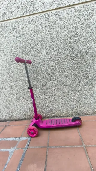 Patinete 3 ruedas rosa