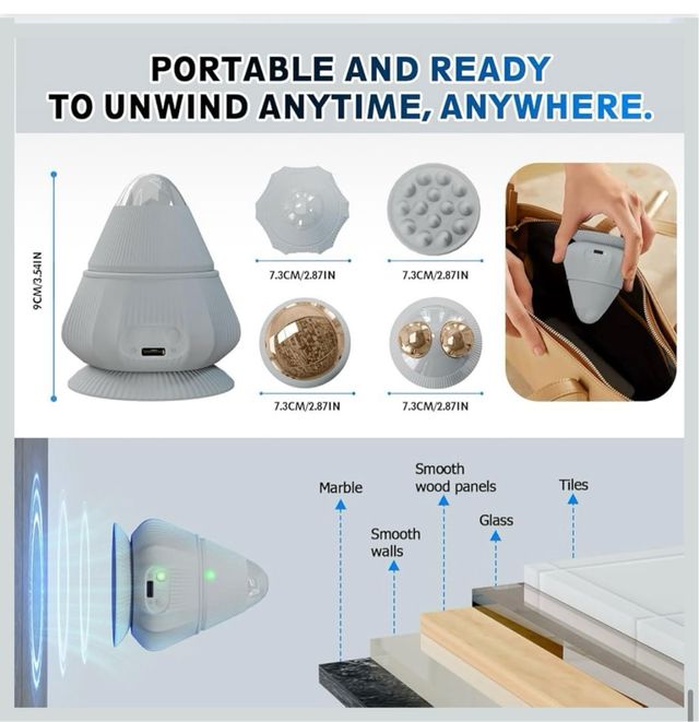 PORTHOLIC Bola Masaje Portátil Soporte