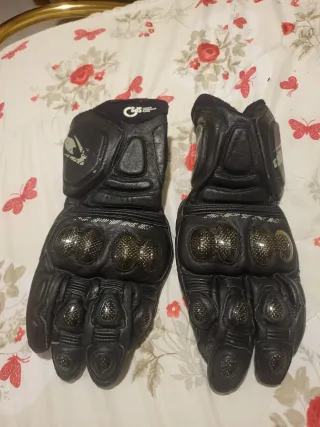 Guanti Moto Spyke Neri Carbonio