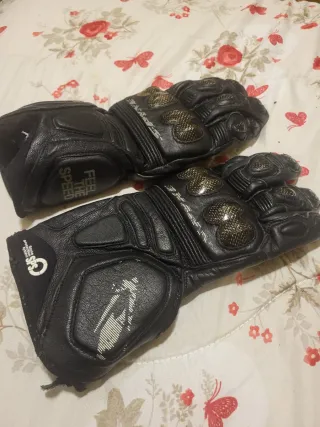 Guanti Moto Spyke Neri Carbonio