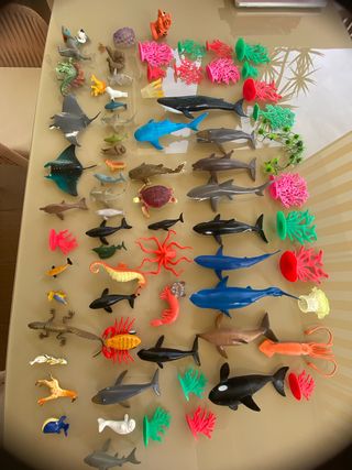Lote animales marinos y más juguetes más de 70