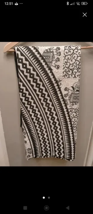 Pareo elefante 100% algodón. 2,40x2,20