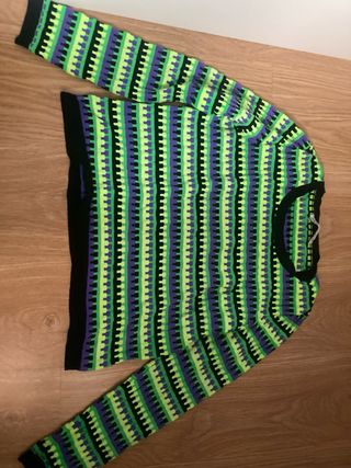 Sudadera multicolor rayas