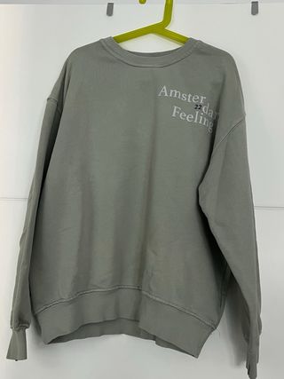 Sudadera niña Zara verde oliva