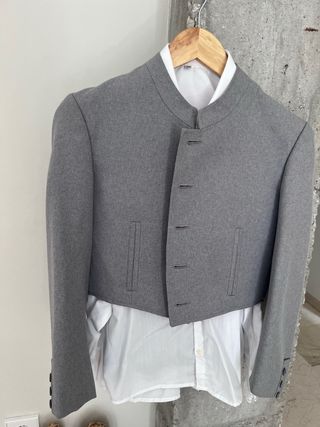 Traje Rociero Niño Gris y Blanco