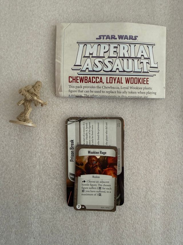 Imperial Assault Chewbacca Figura y Cartas