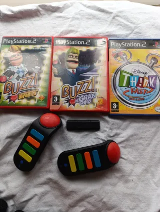 PlayStation 2 Buzz! Juegos y Mandos