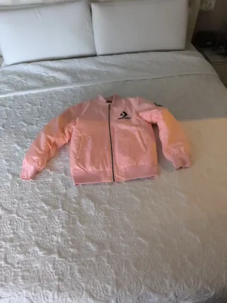 Chaqueta Converse niña rosa