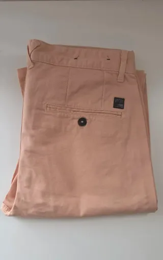 Pantalón Chino Zara Salmón Hombre