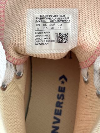 Converse All Star Rosas Talla 28