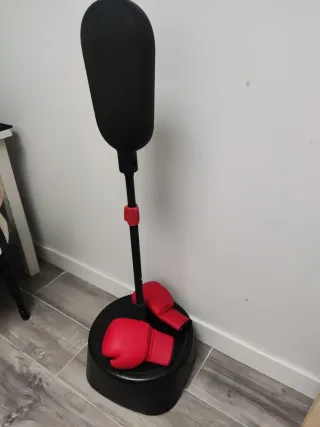 Kit Punching Ball Infantil + Guantes Rojos