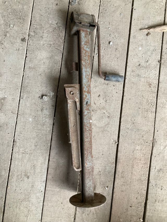 Gato hidráulico antiguo furgoneta