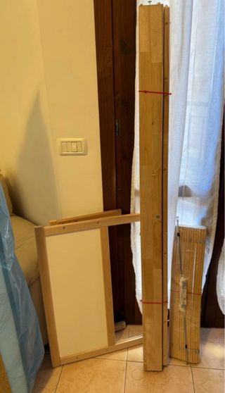 Letto singolo 70x160 faggio + materasso