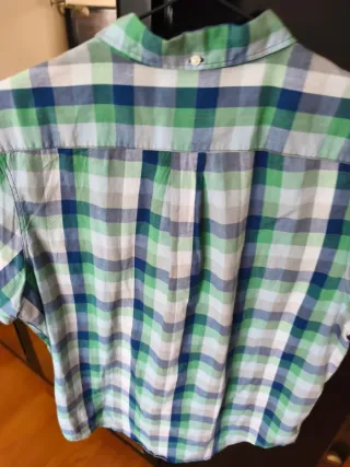 Camisa Levi's cuadros azul y verde Talla L