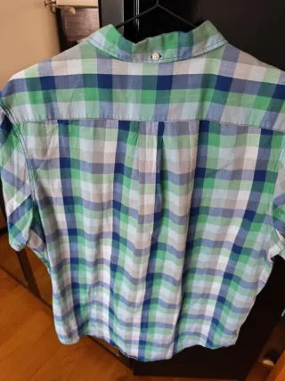 Camisa Levi's cuadros azul y verde Talla L