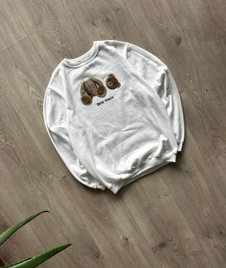 Sudadera Palm Angels Oso Roto Blanca