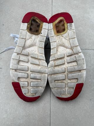 Nike Air Force Zapatillas Grises y Rojas