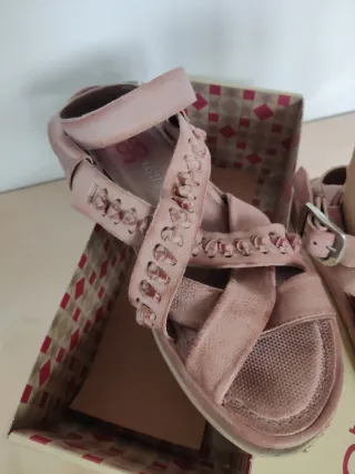 Sandalias AS. 98 Cuero Rosa Talla 38