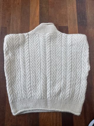 Chaleco Mango Beige Talla Única