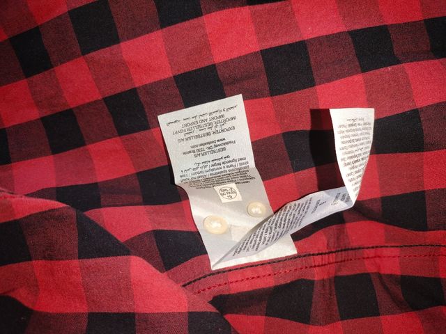 Camisa cuadros roja y negra Talla M