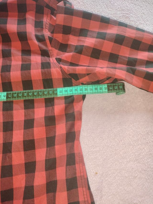 Camisa cuadros roja y negra Talla M