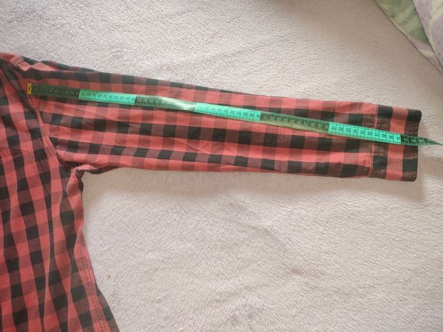 Camisa cuadros roja y negra Talla M