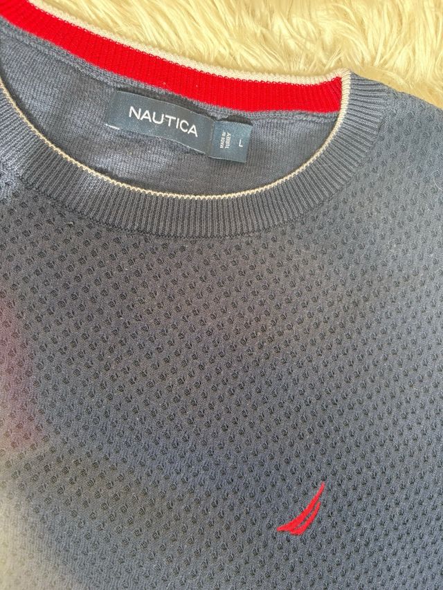 Suéter Nautica Azul Talla L