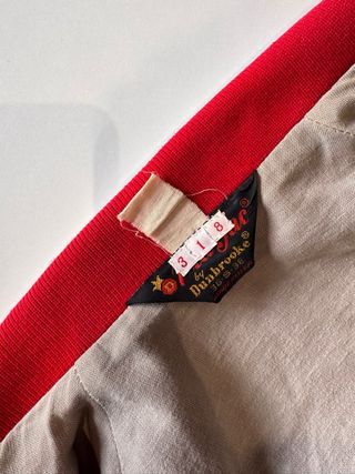 Chaqueta Bomber Vintage Roja Talla L