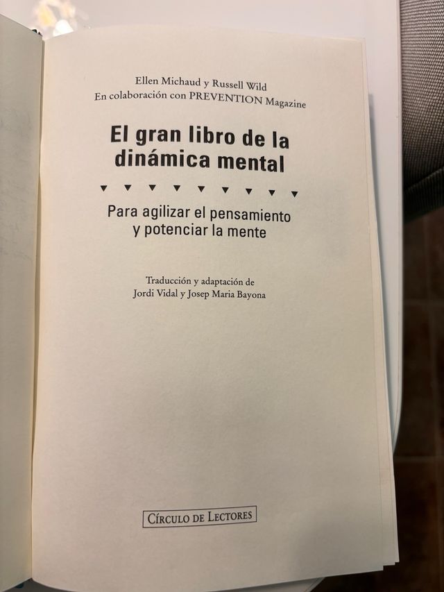 El Gran Libro De La Dinamica Mental Para Agilizar